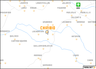 map of Chiribío