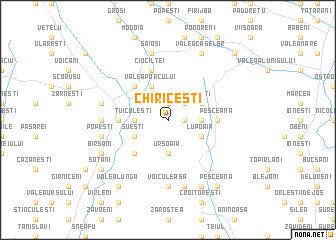 map of Chiriceşti