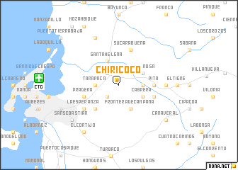 map of Chiricoco