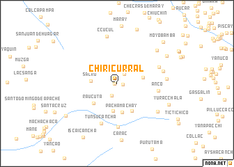 map of Chiricurral