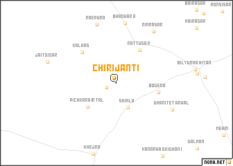 map of Chirijānti