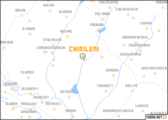 map of Chirileni