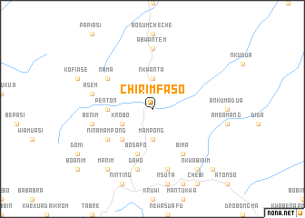 map of Chirimfaso