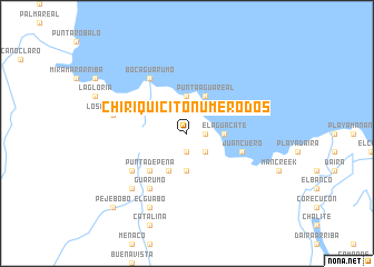 map of Chiriquicito Número Dos