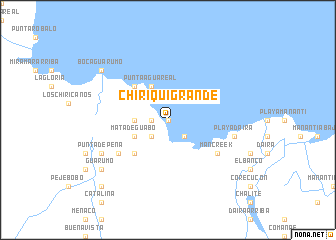 map of Chiriquí Grande