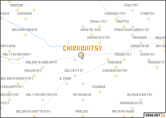 map of Chirkovitsy