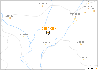 map of Chīr Kūh