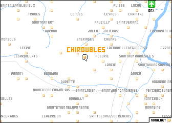 map of Chiroubles