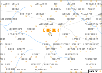 map of Chiroux