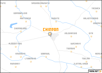 map of Chirpan