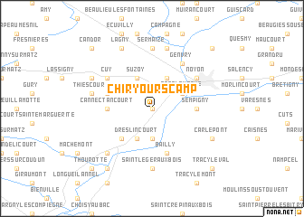 map of Chiry-Ourscamp