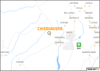 map of Chisawakona