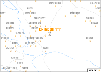 map of Chiscovată