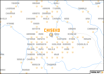 map of Chiseko