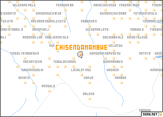 map of Chisenda Mambwe