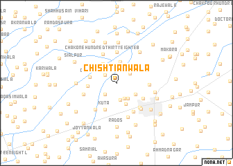 map of Chishtiānwāla