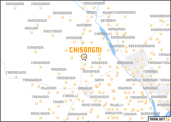 map of Chisŏng-ni