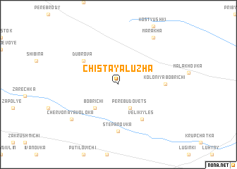 map of Chistaya Luzha