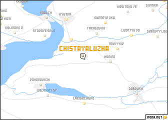 map of Chistaya Luzha
