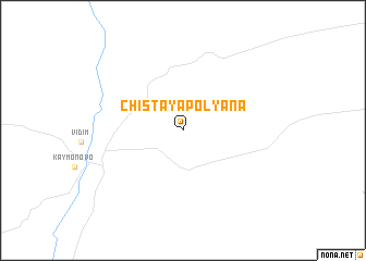 map of Chistaya Polyana
