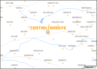 map of Chisti Milʼchinskiye