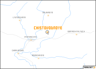 map of Chistovodnoye
