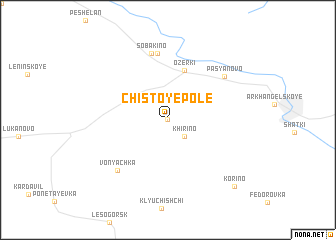 map of Chistoye Pole