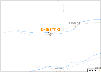 map of Chistyaki