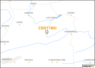 map of Chistyaki