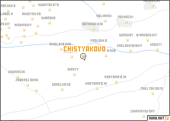 map of Chistyakovo