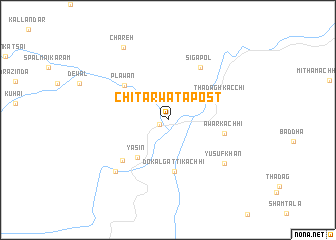 map of Chitarwāta Post