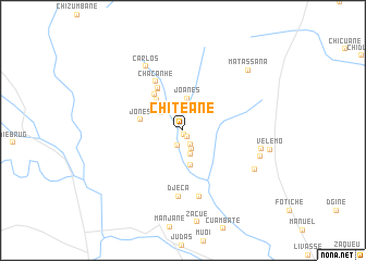 map of Chiteane