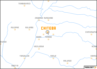 map of Chiteba