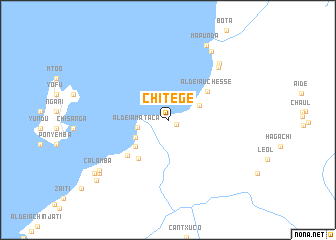 map of Chitege