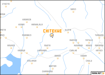 map of Chitekwe