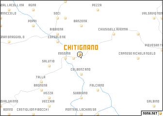 map of Chitignano