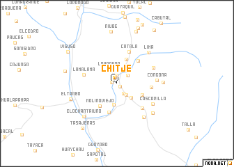 map of Chitje