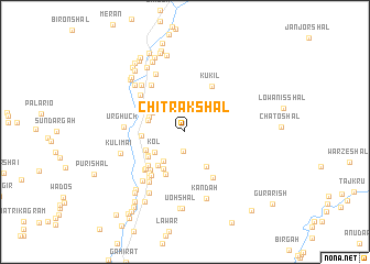 map of Chitrak Shāl