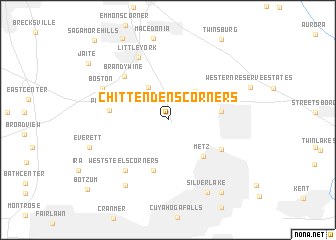 map of Chittendens Corners