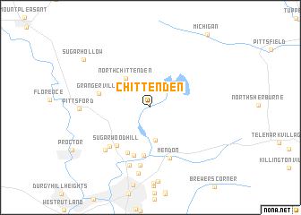 map of Chittenden