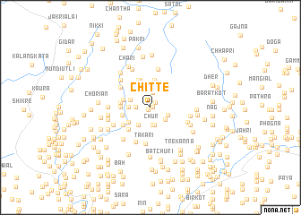 map of Chitte