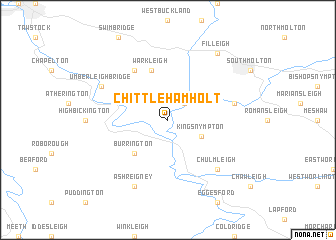 map of Chittlehamholt