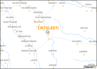 map of Chiţuleşti