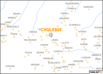 map of Chiuleque