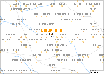 map of Chiuppano