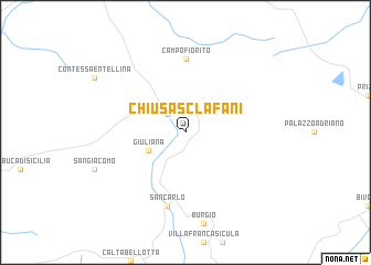 map of Chiusa Sclafani