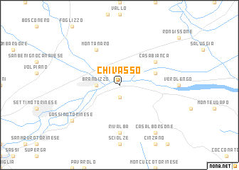 map of Chivasso