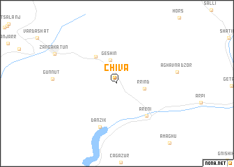 map of Chʼiva