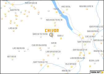 map of Chivor