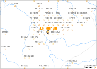 map of Chiwamba